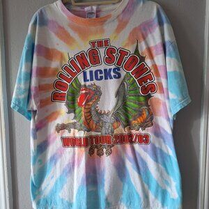 Rolling Stones, Licks World Tour,  Cotton Tee Sheet Size XL